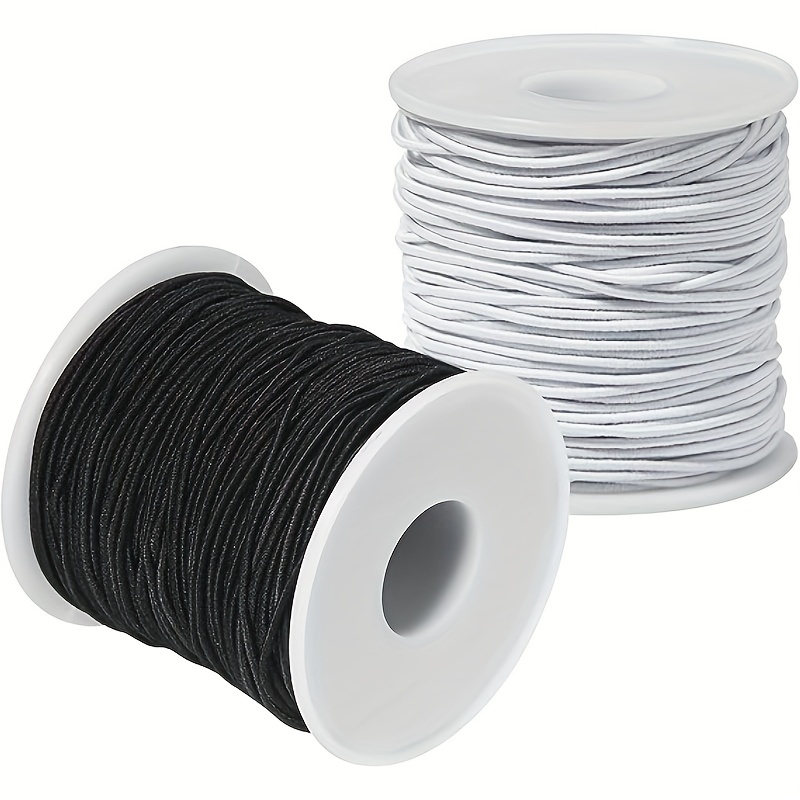 3mm 6/9 mmFlat Elastic Band white Elastic ribbon yards 1/8 White
