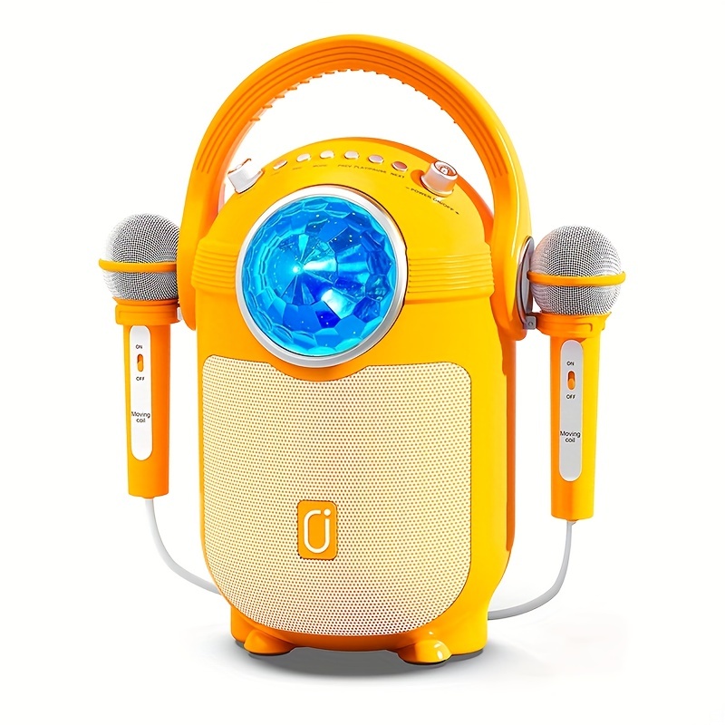 Kids Karaoke Machine With 2 Microphones For Girls Boys - Temu