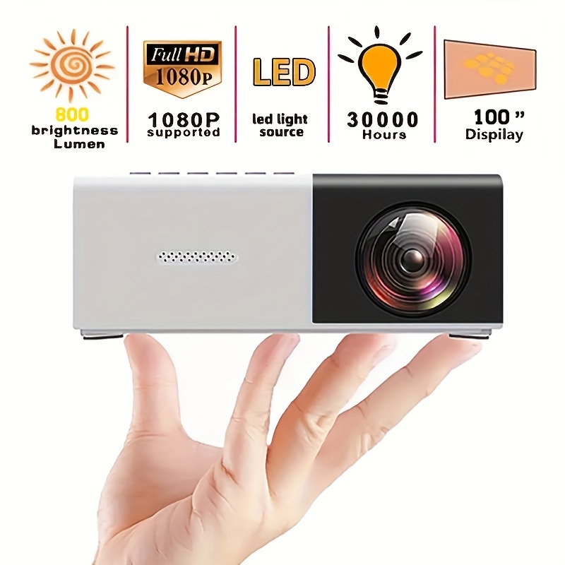 temu mini portable projector review