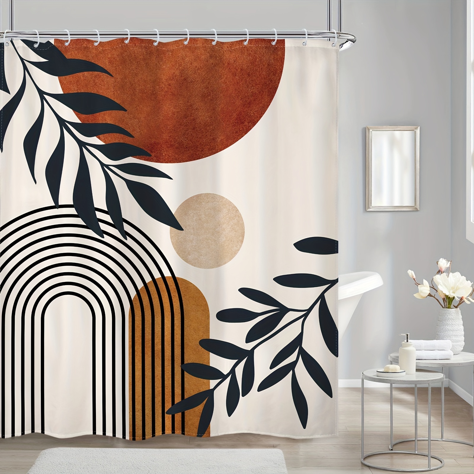 Orange Colour Block Fabric, Wallpaper and Home Decor