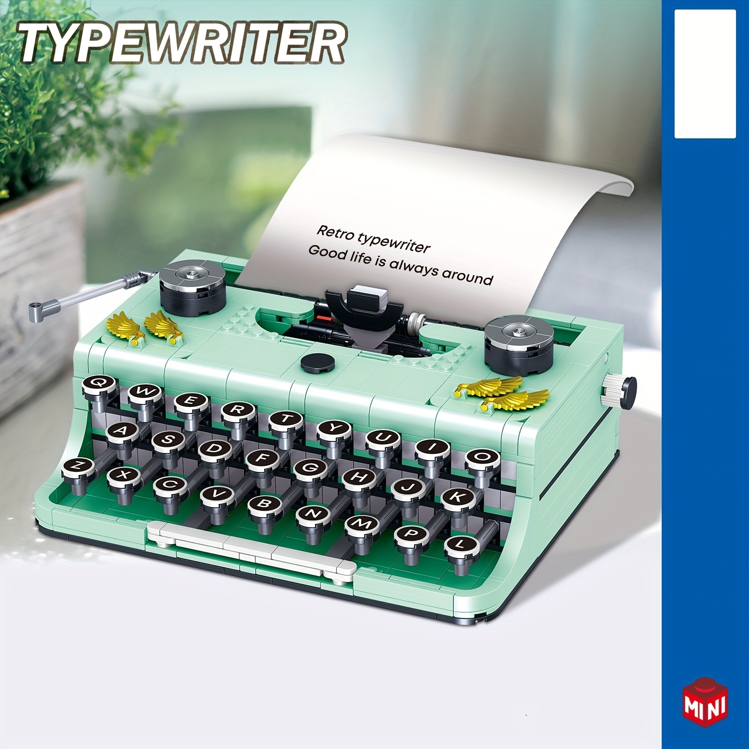 7KEYS Teclado de máquina de escribir retro, máquina de escribir eléctrica  vintage con mecánica clásica mejorada, teclas redondas punk para  computadora