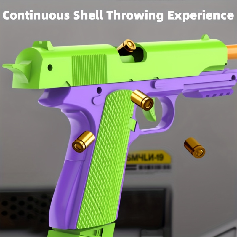 Pistola de juguete de color de contraste, pistola de juguete modelo  educativo [se puede mejorar con disparo instantánea], modo de posición  corta y acc