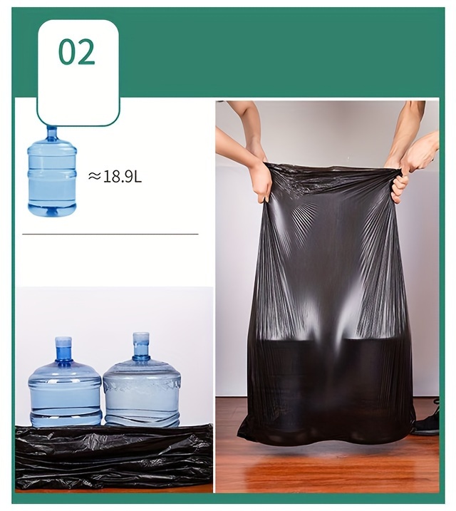 New Large Garbage Bag Commercial Garbage Bag Flat Pocket - Temu