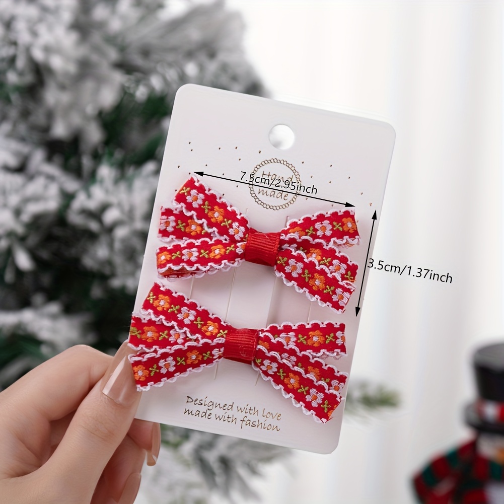 Red Bow Hair Clip - Temu