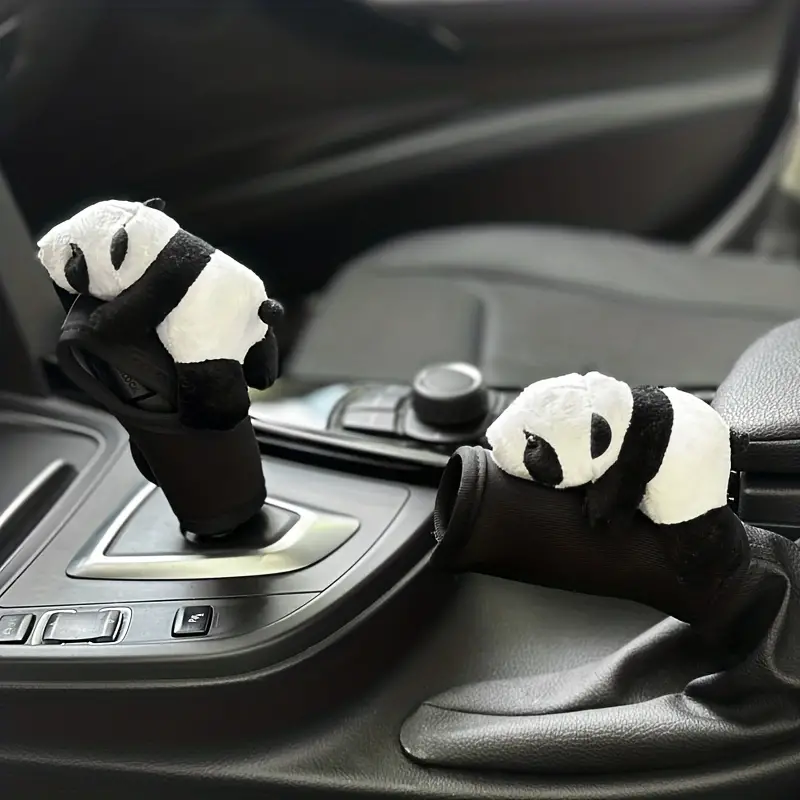 Auto Gear Shift Knob Cover Panda gear Shift Cover Universal - Temu