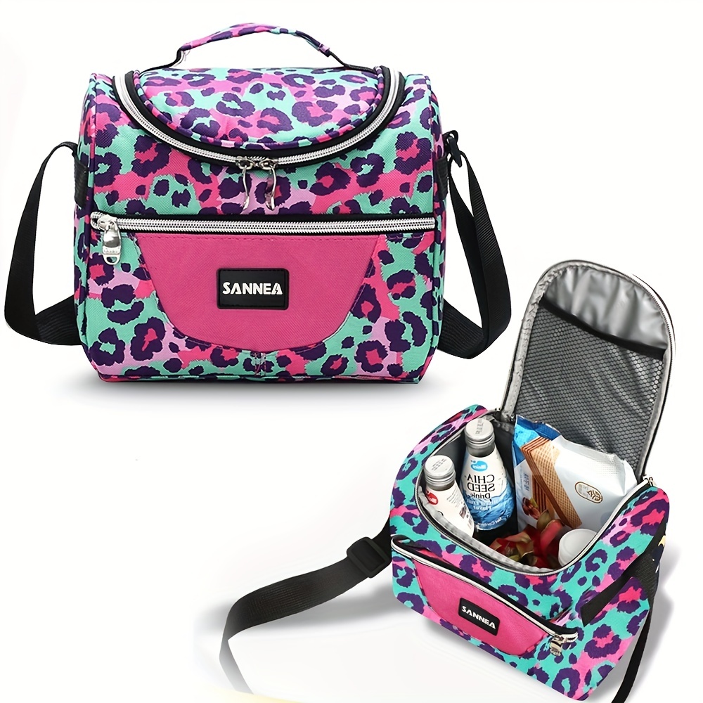 Portable Cooling Bag Ice Pack Lunch Box Cooler Bag For School Work Picnic  Outdoor Travel Women Girls Lunch Tote Bag