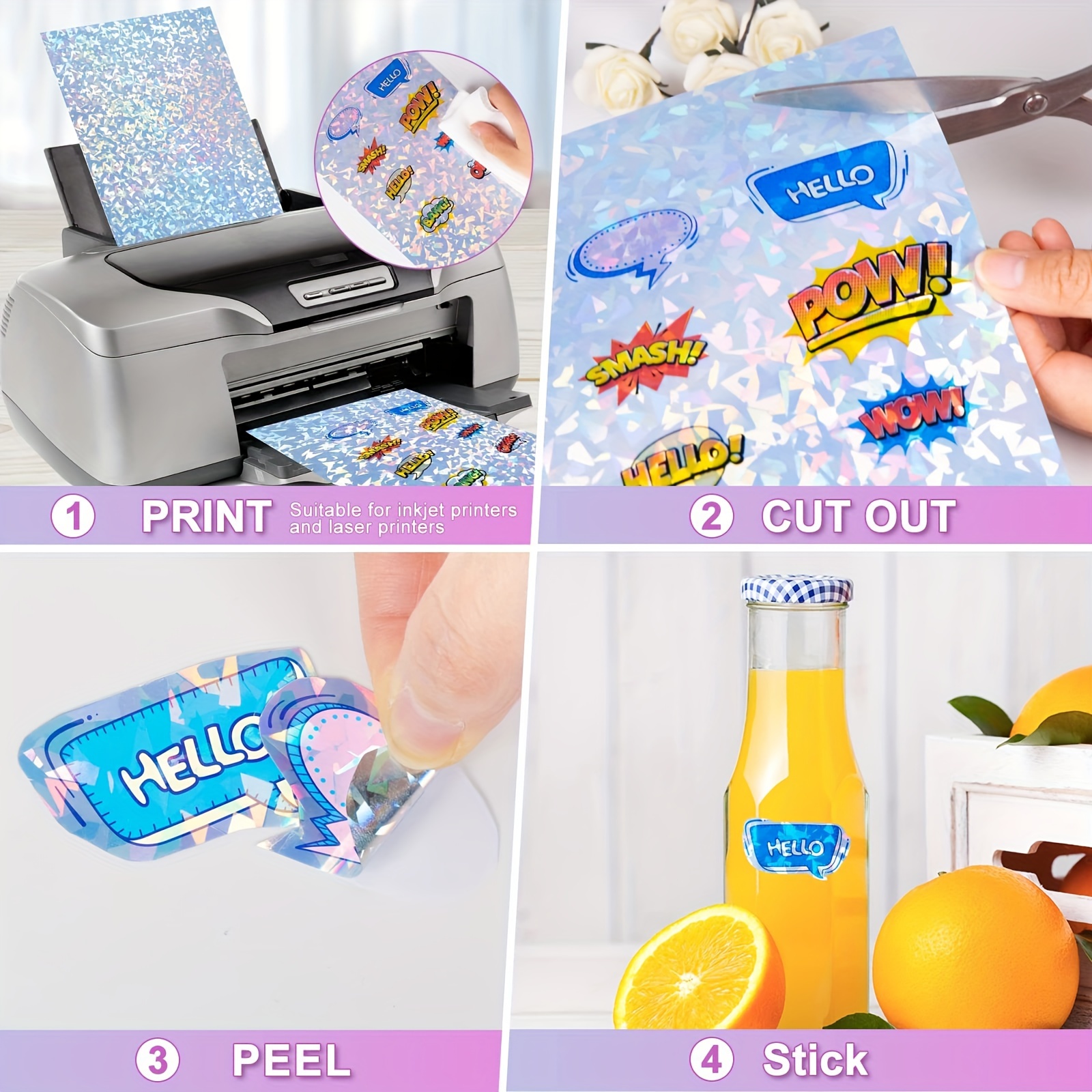 Vinyl Sticker Paper Laser Printer