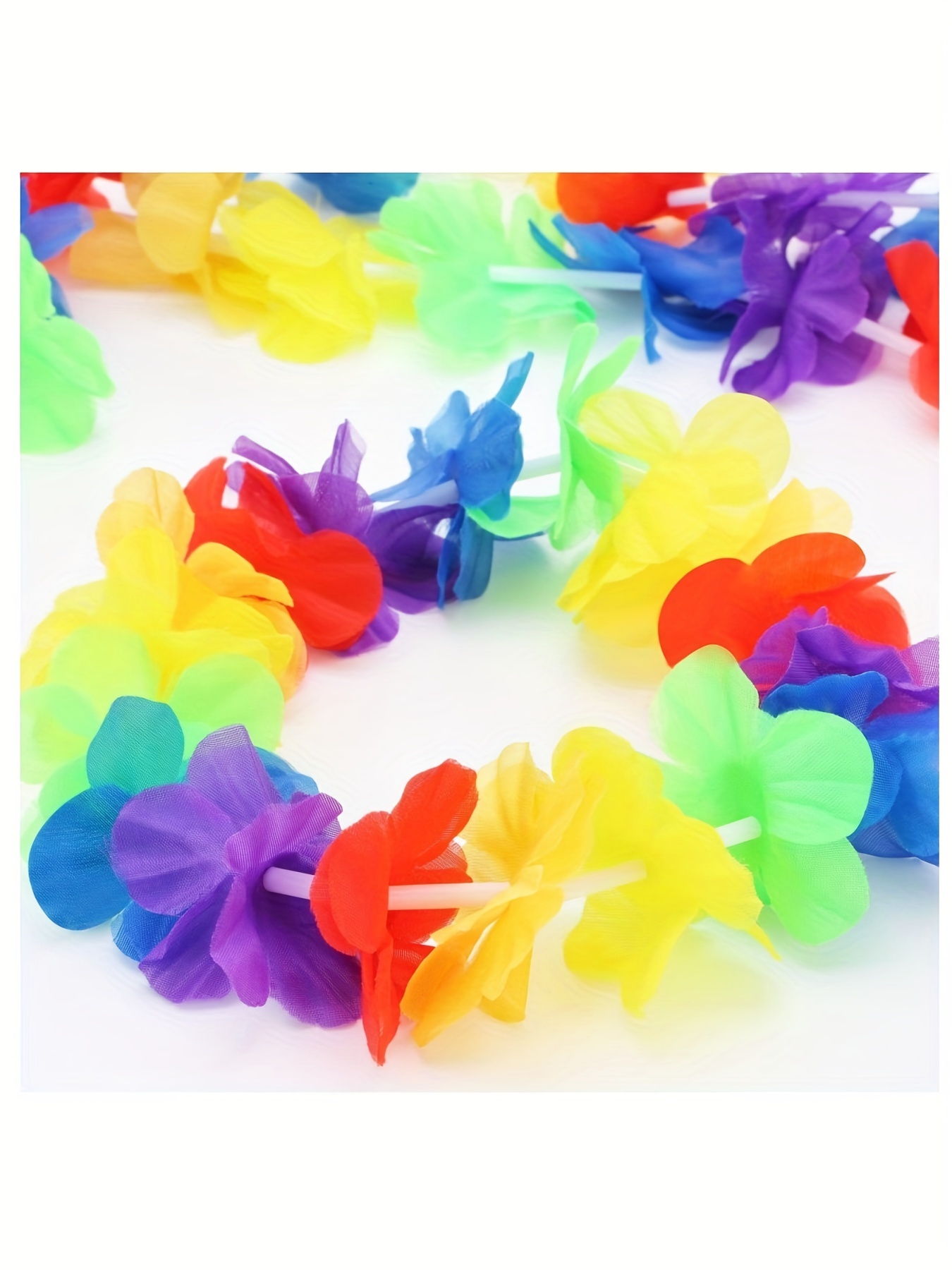 2 Sets Hawaiian Grass Hula Skirts & Leis for Women