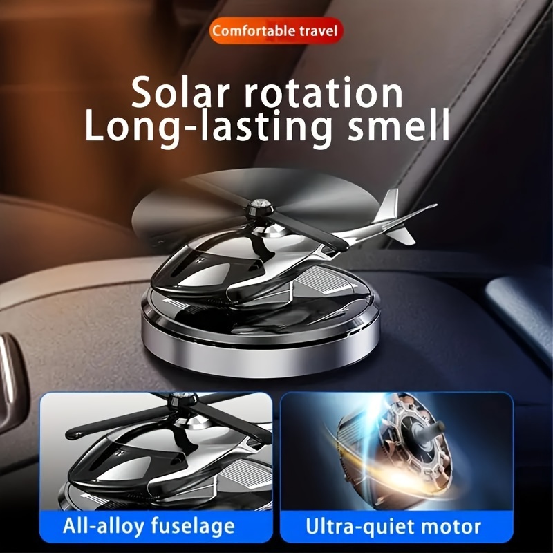 Solar Car Air Freshener Solar Energy Rotating Helicopter Aroma Diffuser for  Car