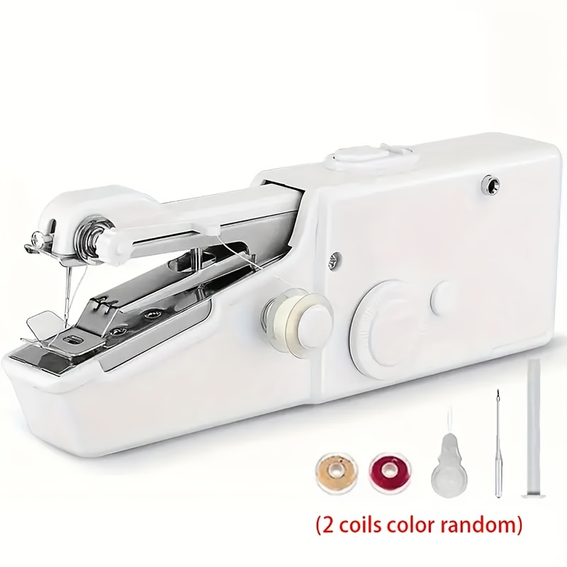 1pc Handheld Sewing Machine, Hand Held Sewing Device Tool Mini Portable  Cordless Sewing Machine, Essentials For Home Quick Repairing And Stitch  Handicrafts(Battery Not Included)
