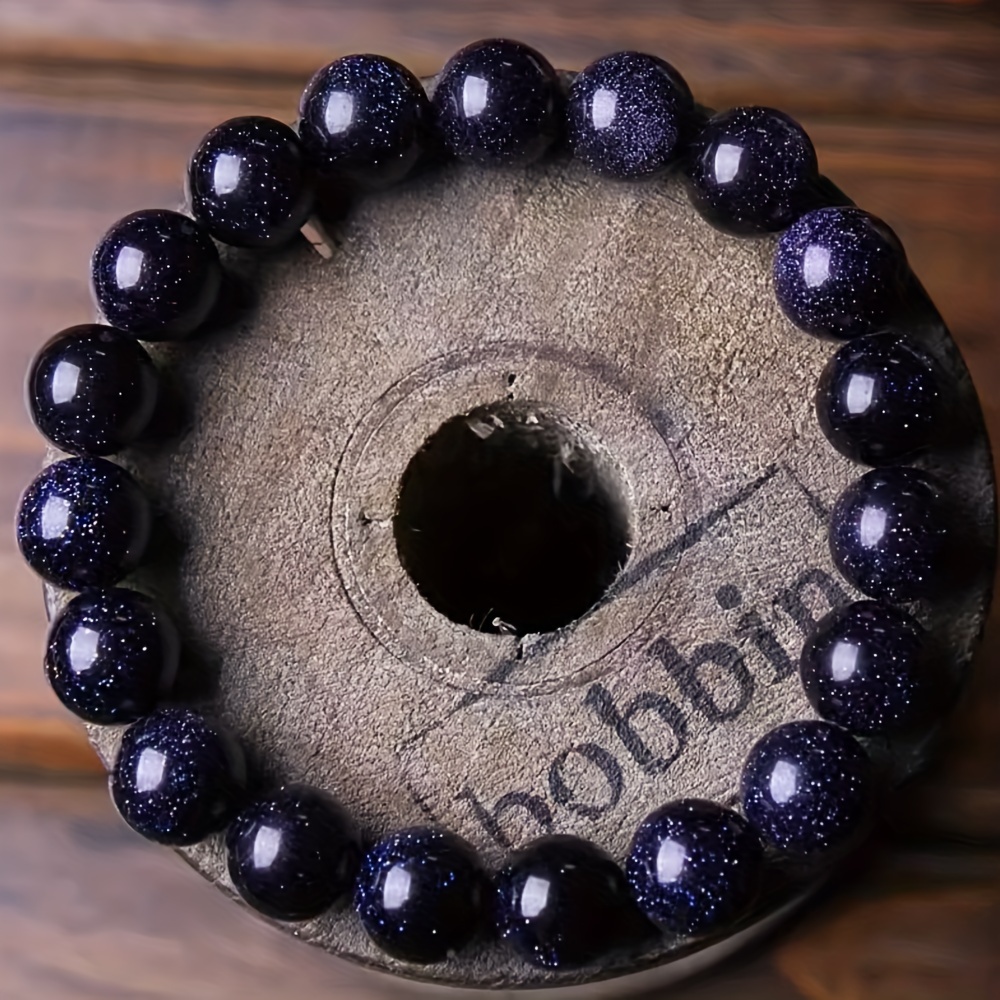 Blue Sandstone 8mm beads Stone Crystal Bracelet