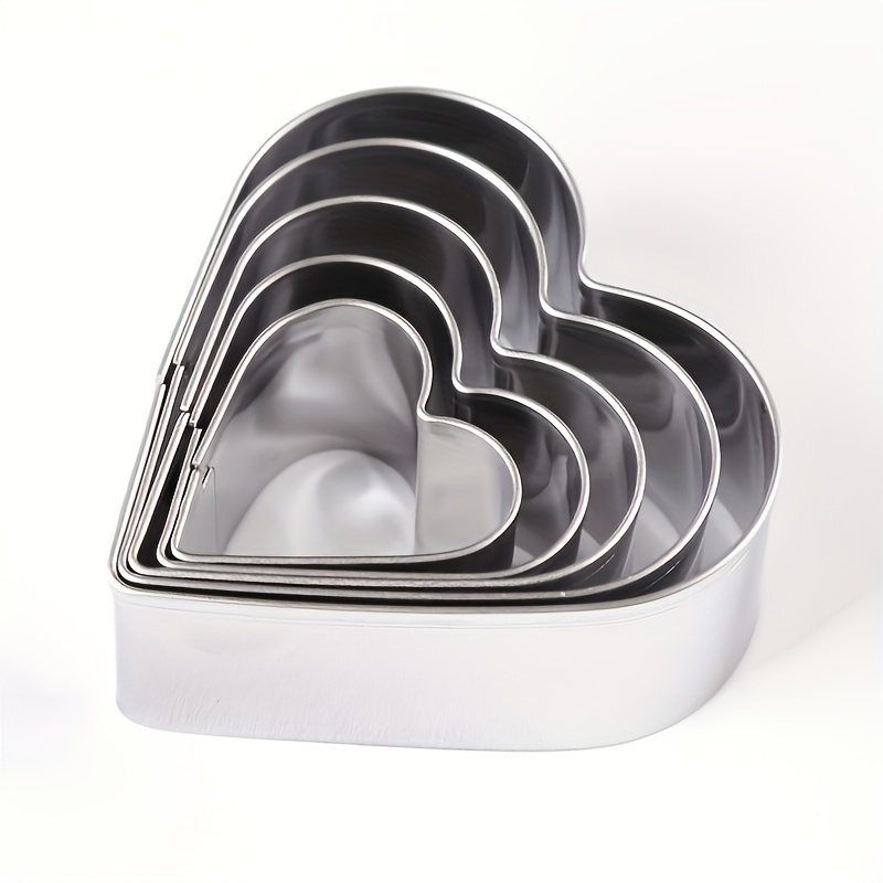 Heart Shape Cake Mold Rings Stainless Steel Mousse Cake Ring - Temu