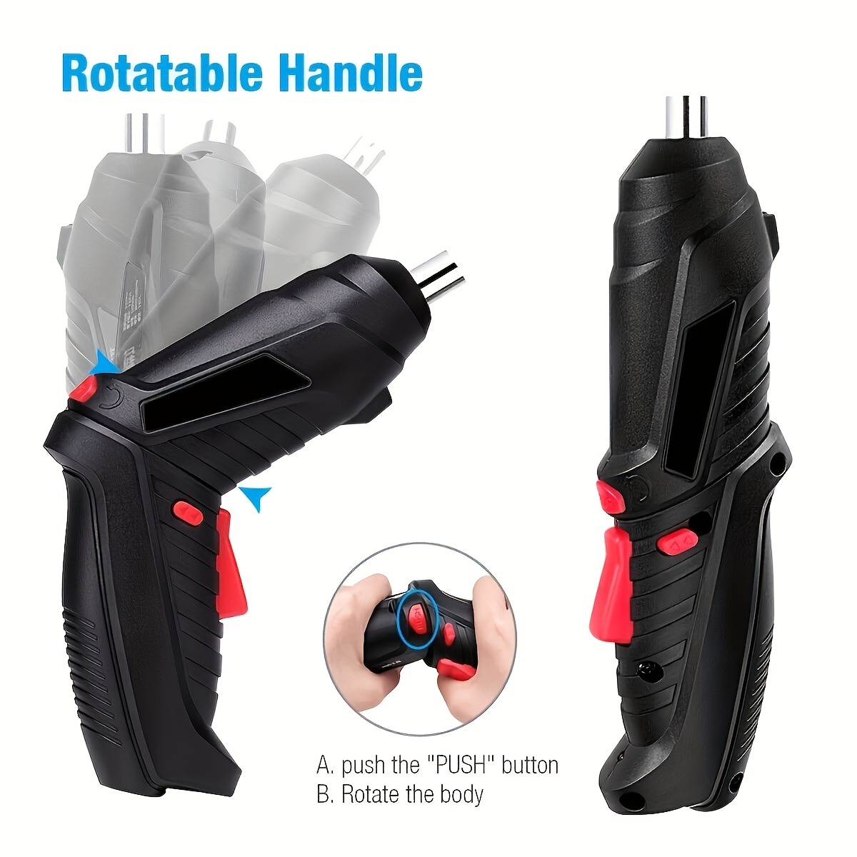 Small Hand held Electric Screwdriver Set 90° Rotatable - Temu