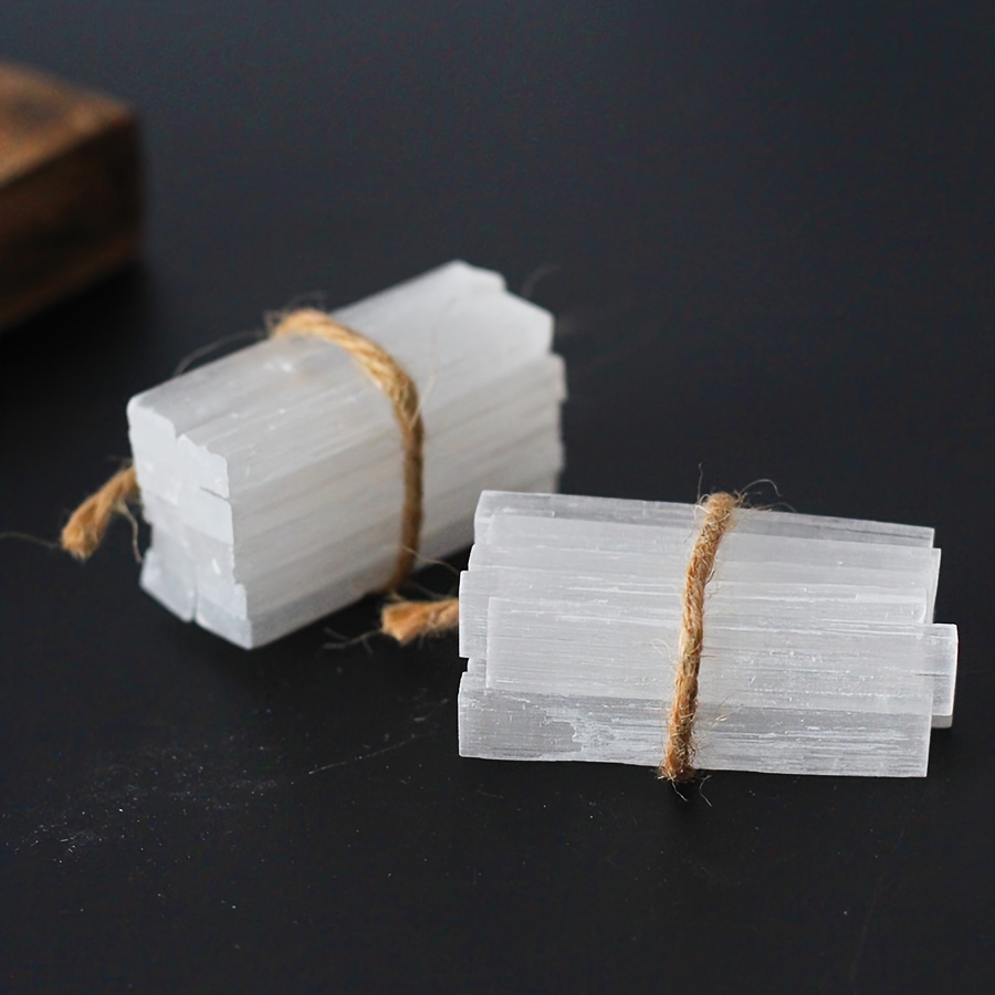 10/20pcs Natural Selenite Crystal Sticks, Gypsum White Quartz Wands