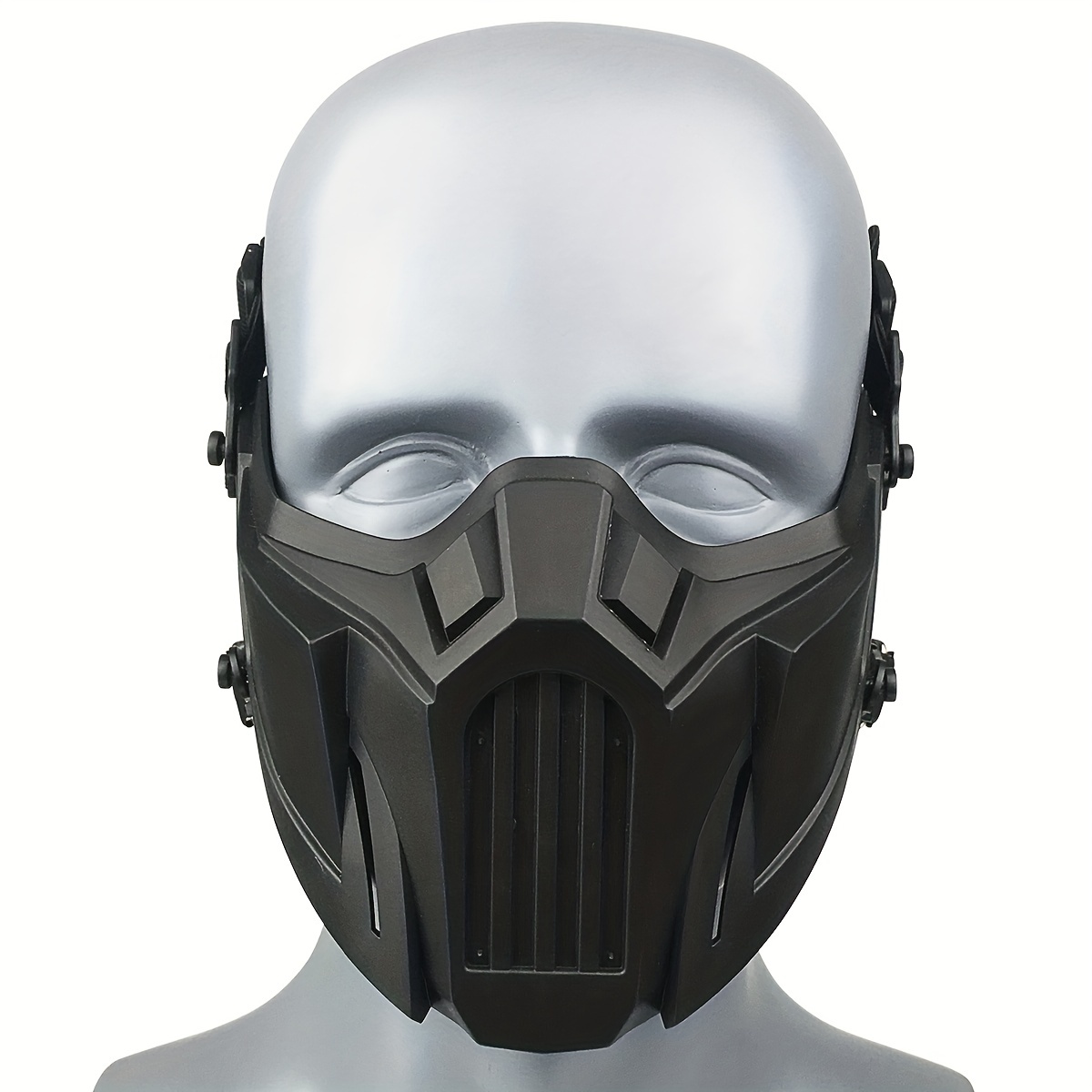 Tactical Half Face Mask Carbon Fiber Protection For Outdoor - Temu