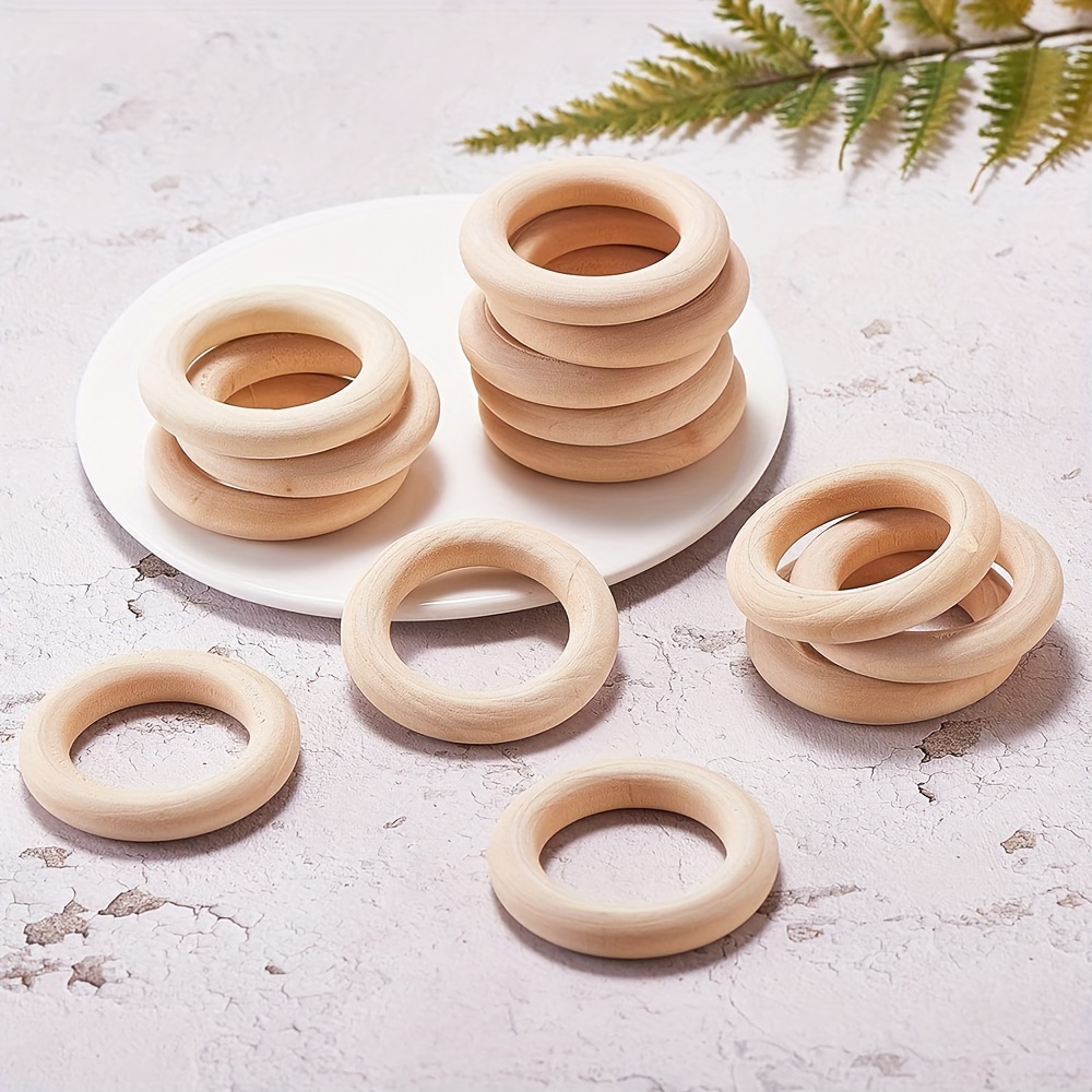 Wooden Rings Wooden Rings Crafts Macrame Rings Natural Wood - Temu Canada