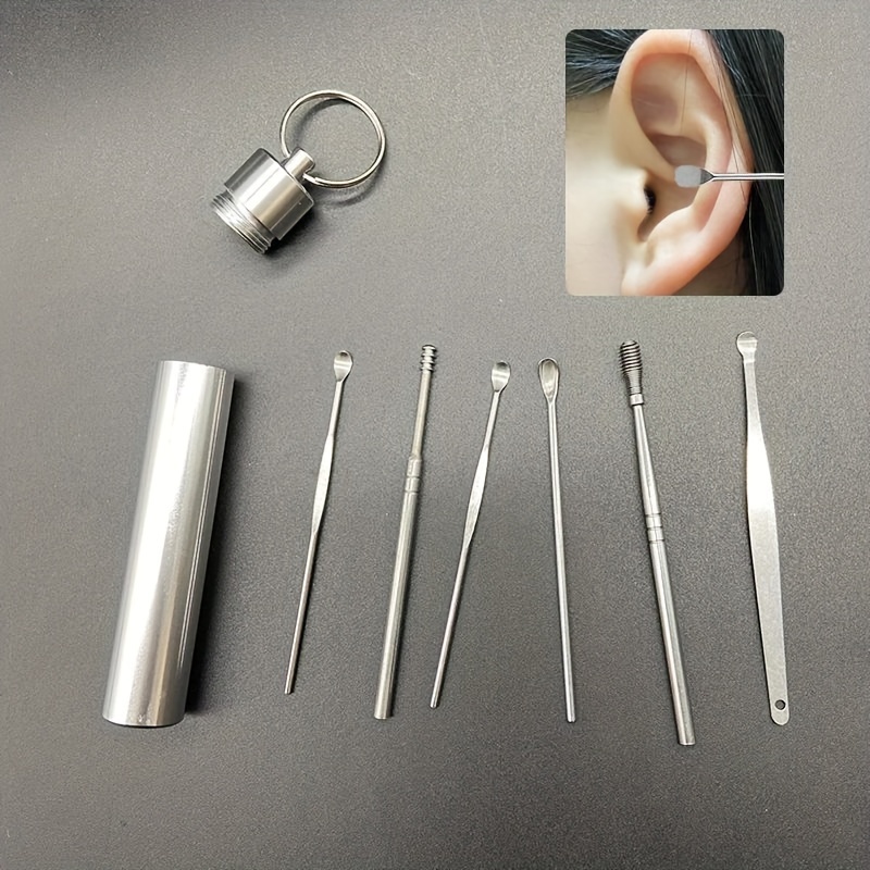 Generic Kit de nettoyage d'oreille - Outil de suppression de cire d'oreille  en acier inoxydable à prix pas cher