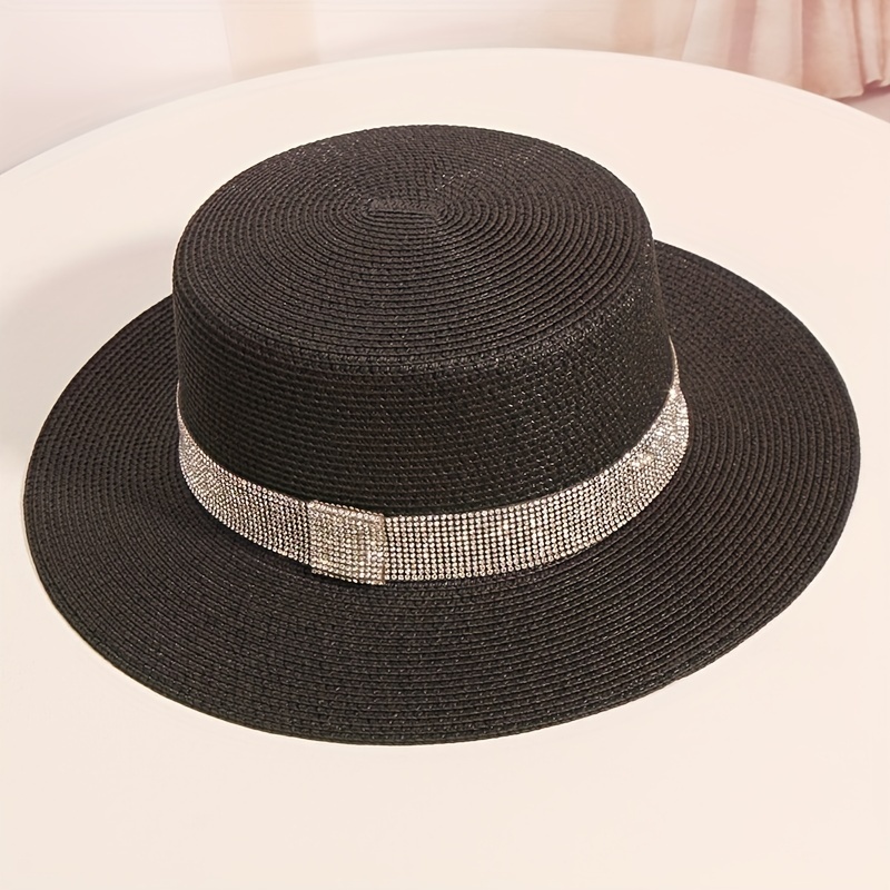 Petite Cabell Rhinestone Rolled Brim Hat | Stylish Summer Hats for Women