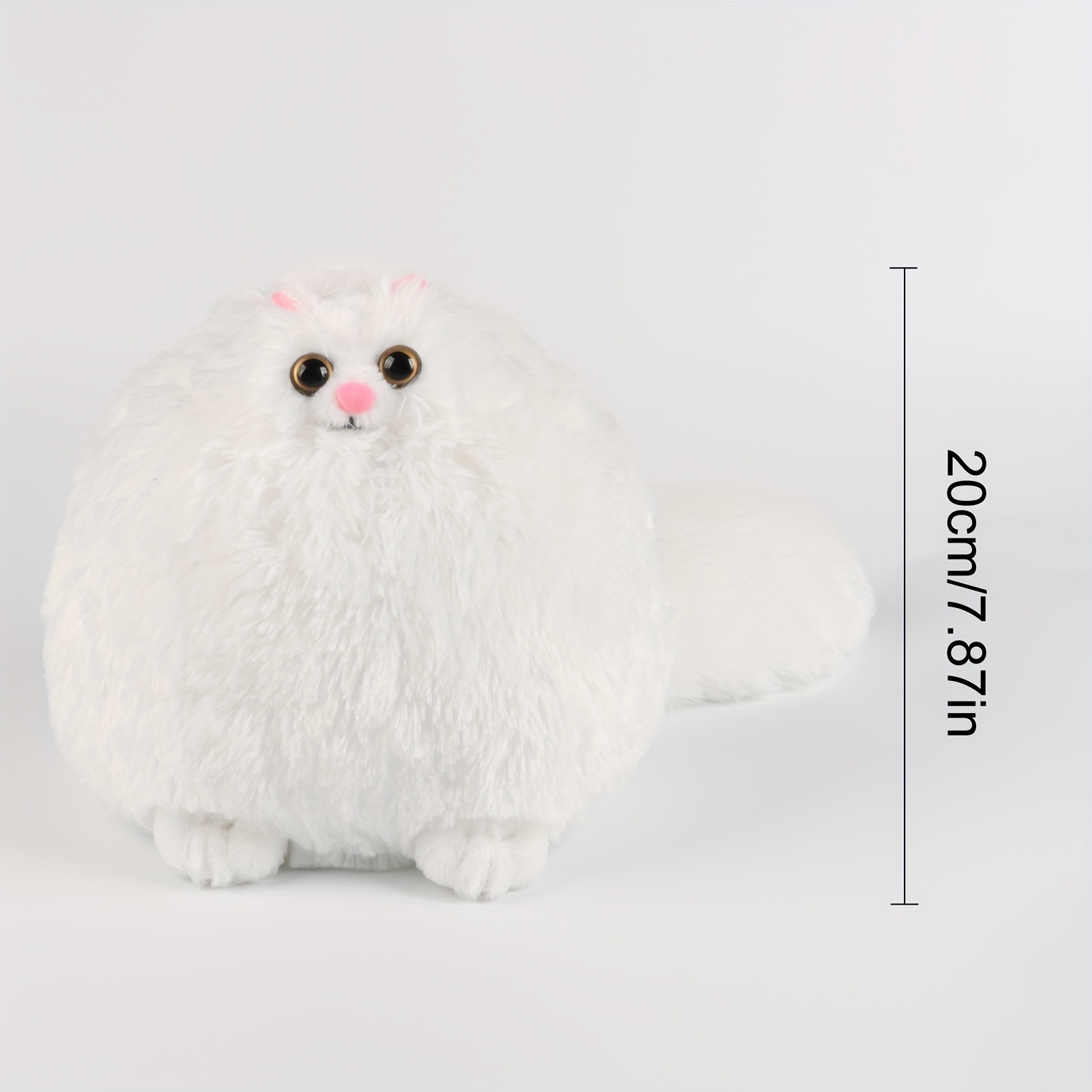 20cm New Thy Creature Plush Toys Cute Soft Stuffed Cartoon White Big Eye  TBH Creature Game Dolls For Kid Birthday Christmas Gift