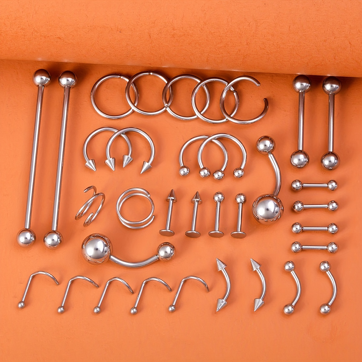 100pcs Set Aghi Piercing Corporeo Strumenti Piercing Usa E - Temu Italy