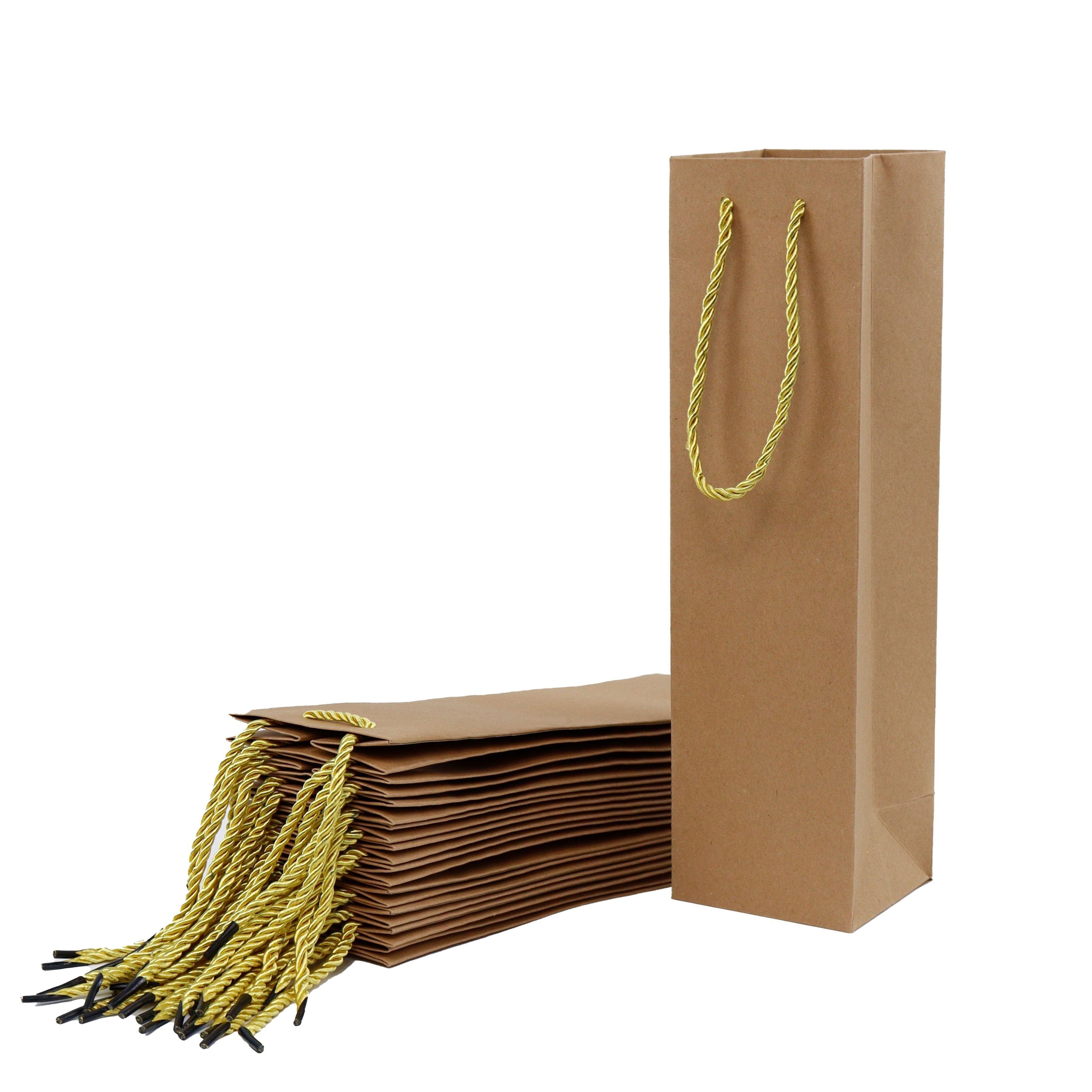 Bolsas de regalo de agradecimiento – Paquete de 12 elegantes bolsas de  papel con letras impresas en papel de aluminio dorado – perfectas para  fiestas