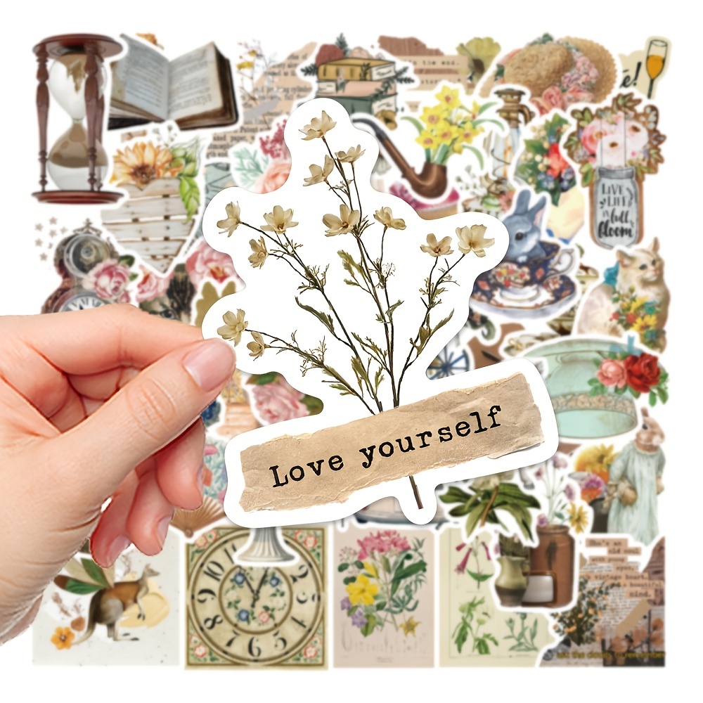 Vintage Stickers for scrapbooking//Aesthetic Vintage//