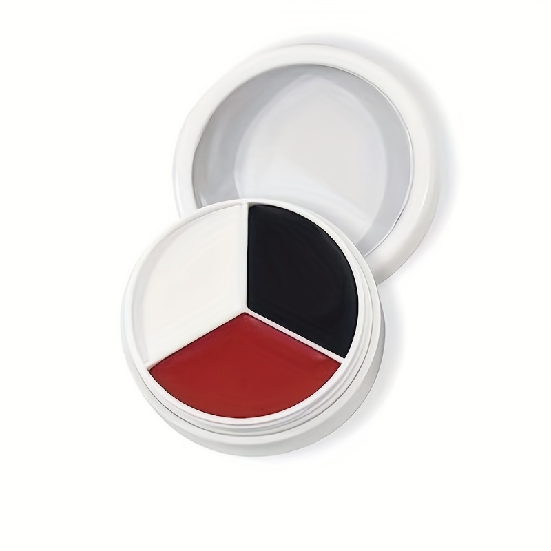 Clown Makeup Kit White Black Red Face Body Paint - Temu