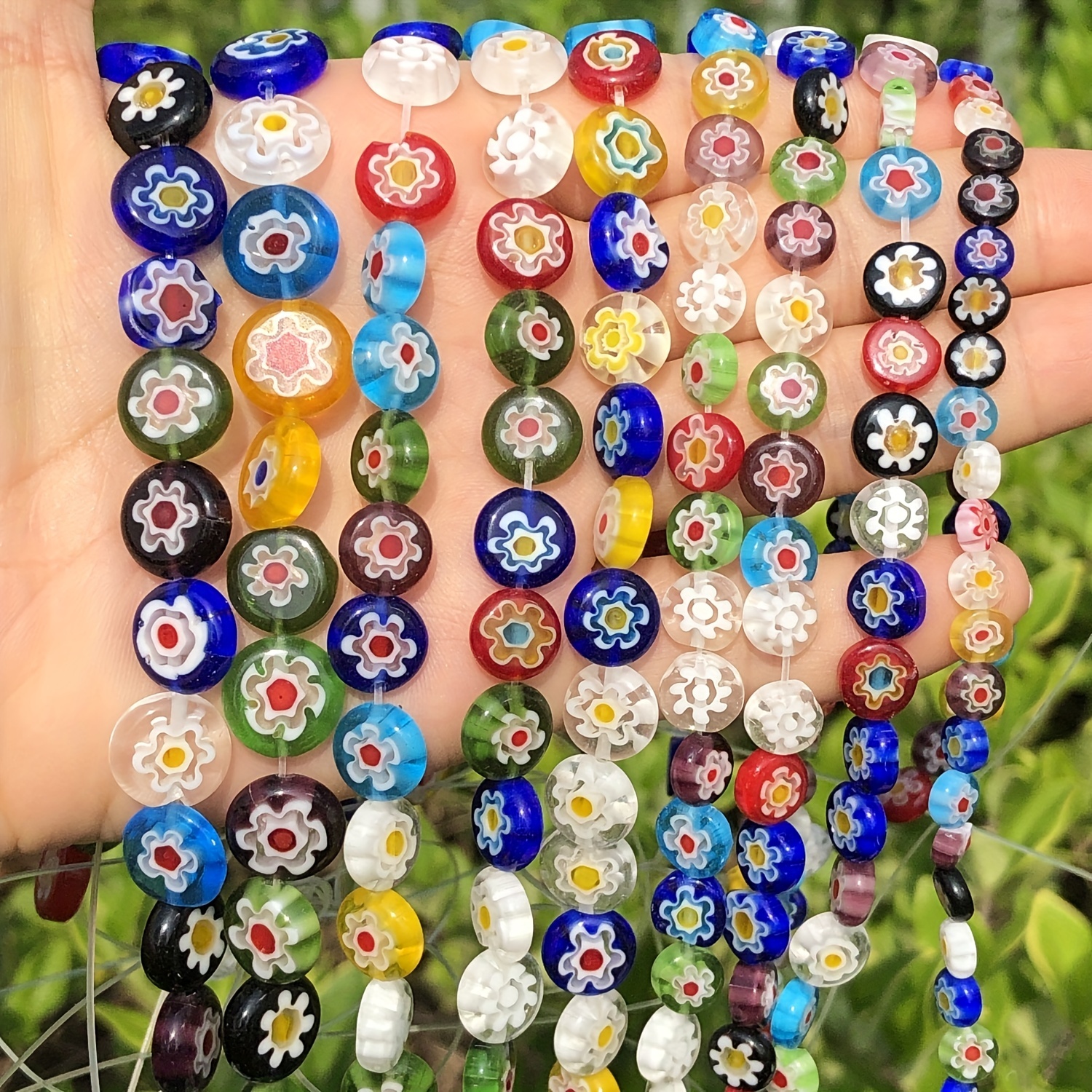 950pc Tropical Round Glass Bead Mix