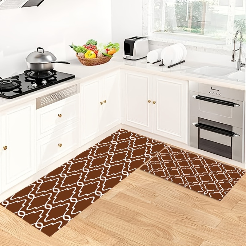 Kitchen Mats For Floor, Kitchen Rugs Cushioned Non Skid Waterproof Thick  Comfort Marble Kitchen Floor Mats, For Standing In Front Of Sink Desk  Office - Temu