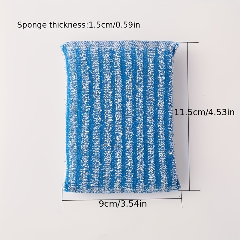 5/10/20PCS Scrub Sponges for Dishes Non-Scratch Microfiber Sponge