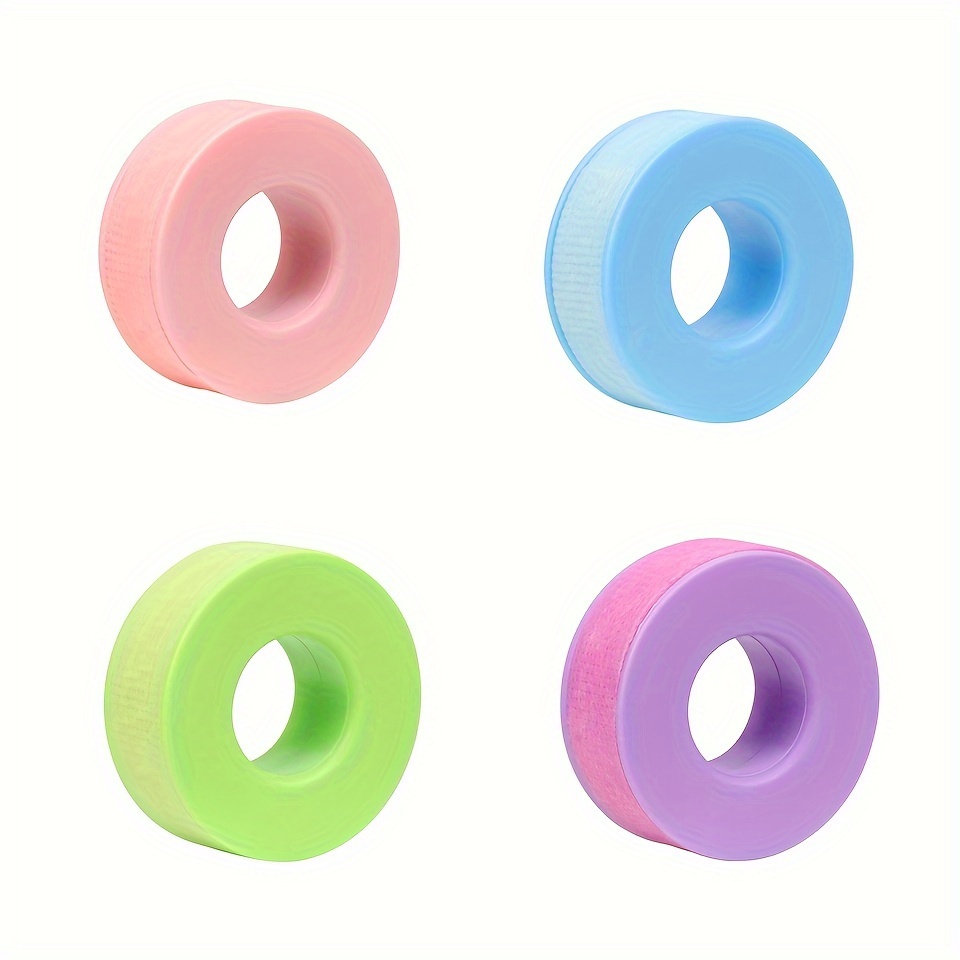 

4 Pcs Mix Isolation With Holes Breathable Non-woven Sensitive Tape Eyelash Extensions Silicon Gel Tape