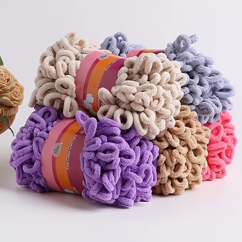 1ball Cute Soft Loop Yarn Knitting Finger Loop Scarf Wool Material Bag Diy  Donut Yarn Weaving