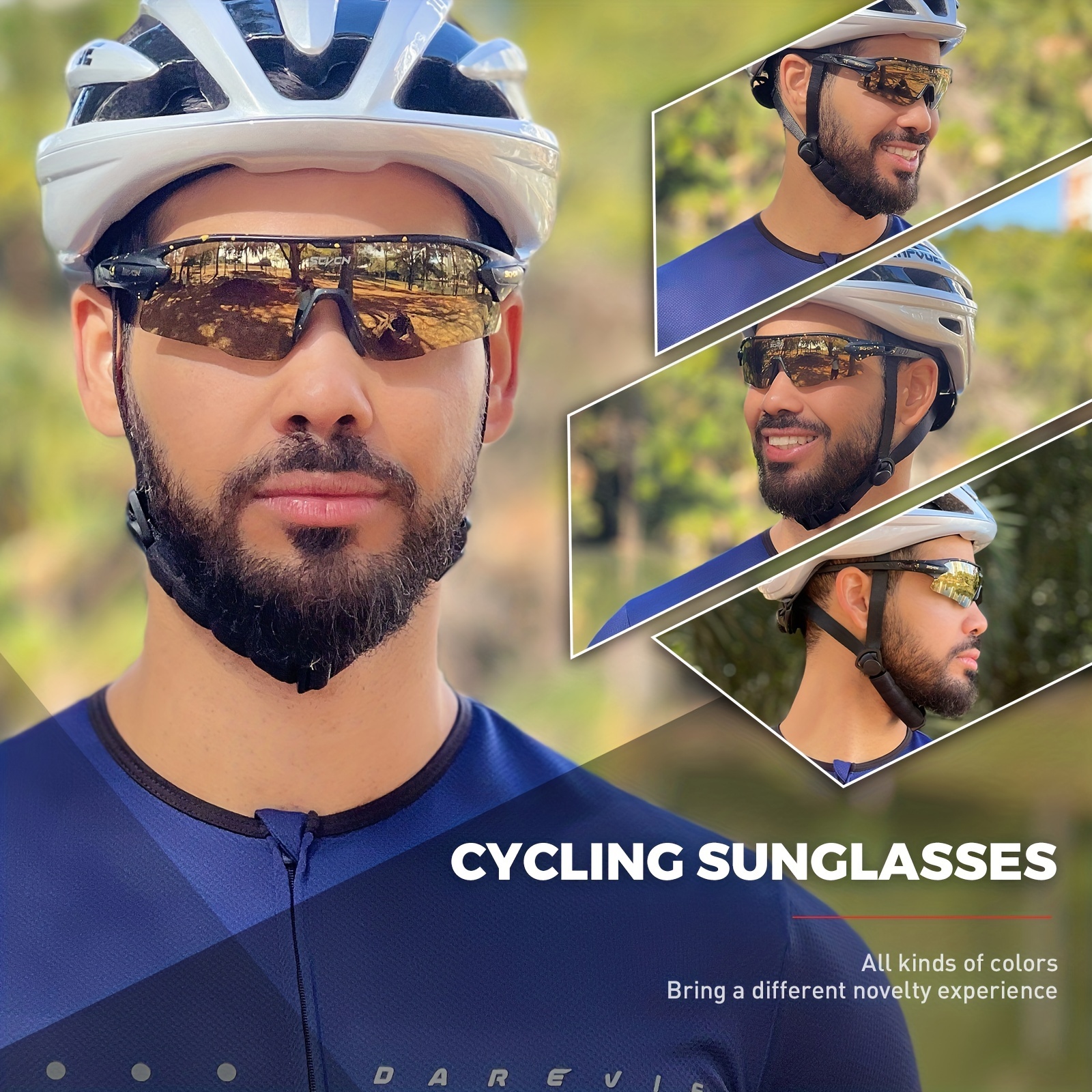 Scvcn 1 Lens Bike Sunglasses Men Women Ideal Cycling Running - Temu  Philippines