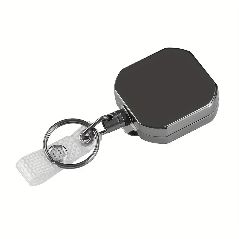 Metal Badge Reels Retractable Keychain,Self Retractable Badge