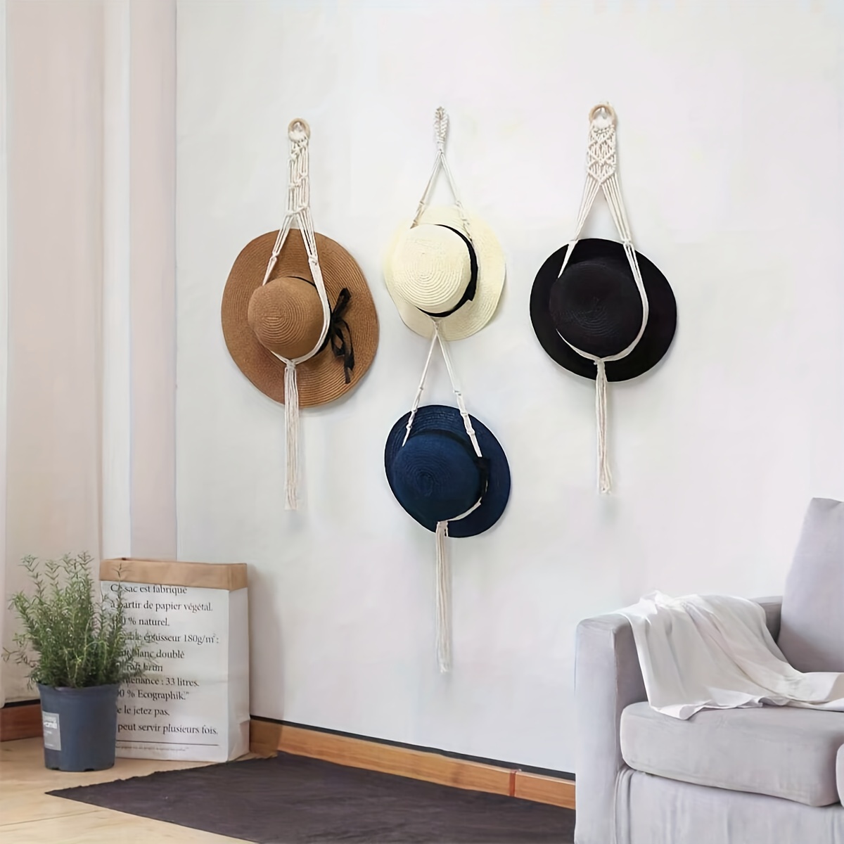 Colgador organizador de gorras - Percha para sombreros Soporte