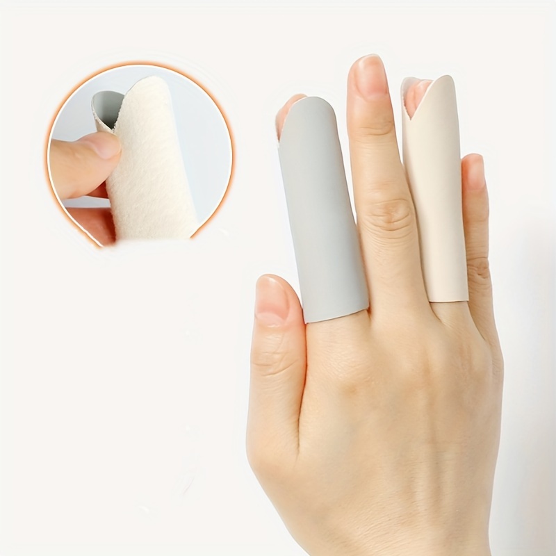 3PCS Rubber Finger Protectors Covers Caps Silicone Finger Tip