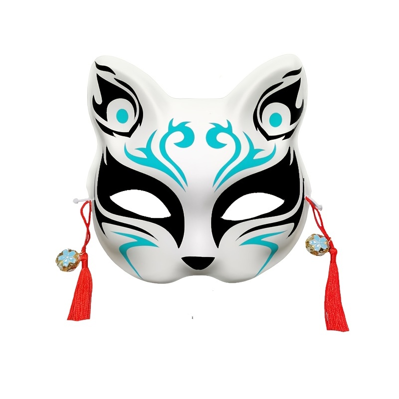 1pc Maschera Volpe Maschera Mezza Faccia Volpe Per Ballo In Maschera Stile  Festa Anime Volpe Cosplay Maschera Gatto Mezza Faccia, Risparmia Denaro Su  Temu