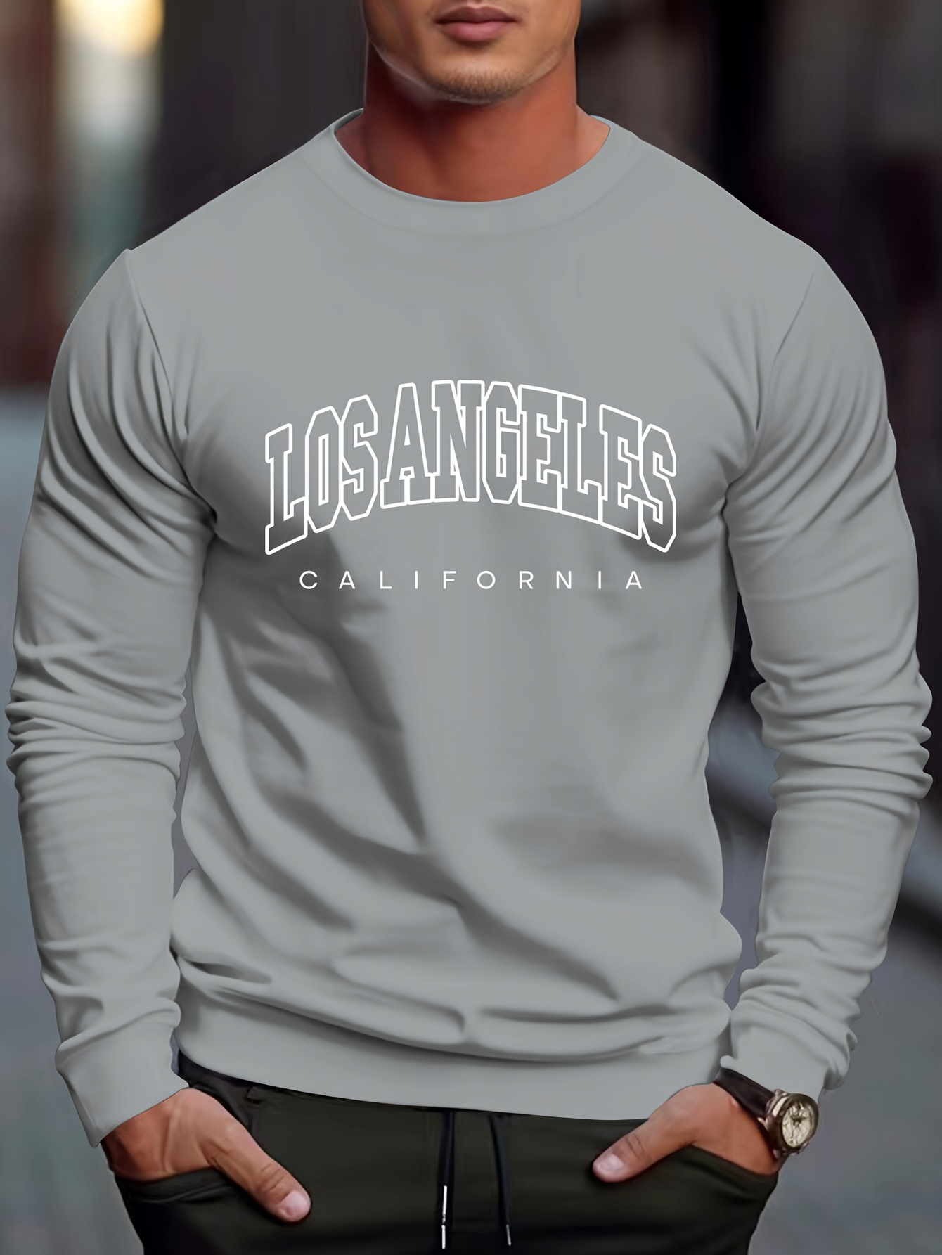Men's Letter Round Neck Short Sleeve T-Shirt main image 0