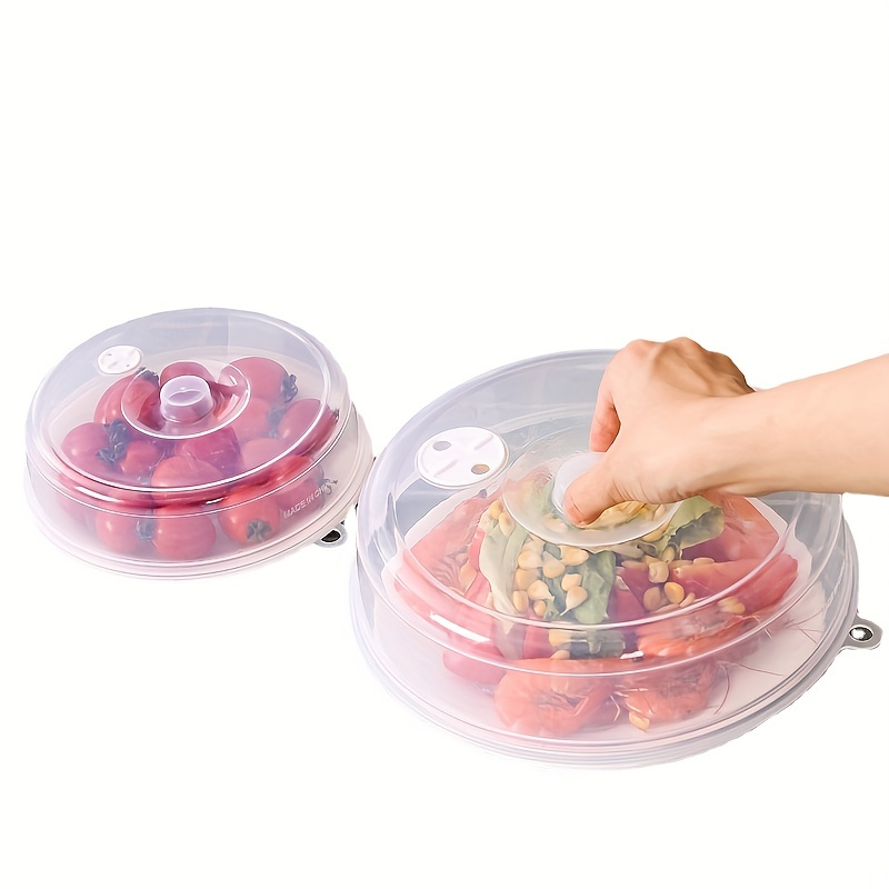 Stackable Microwave Cover, Microwave Plate Cover Transparent Microwave Lid  Stackable Food Preservation Cover For Kitchen - Temu