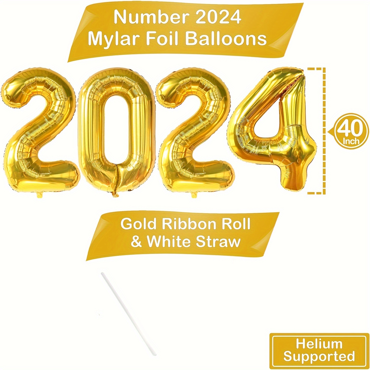 KatchOn, Globos dorados gigantes del número 15 de 40 pulgadas, globos  dorados del número 15, decoraciones de cumpleaños de 15 para niños, globos