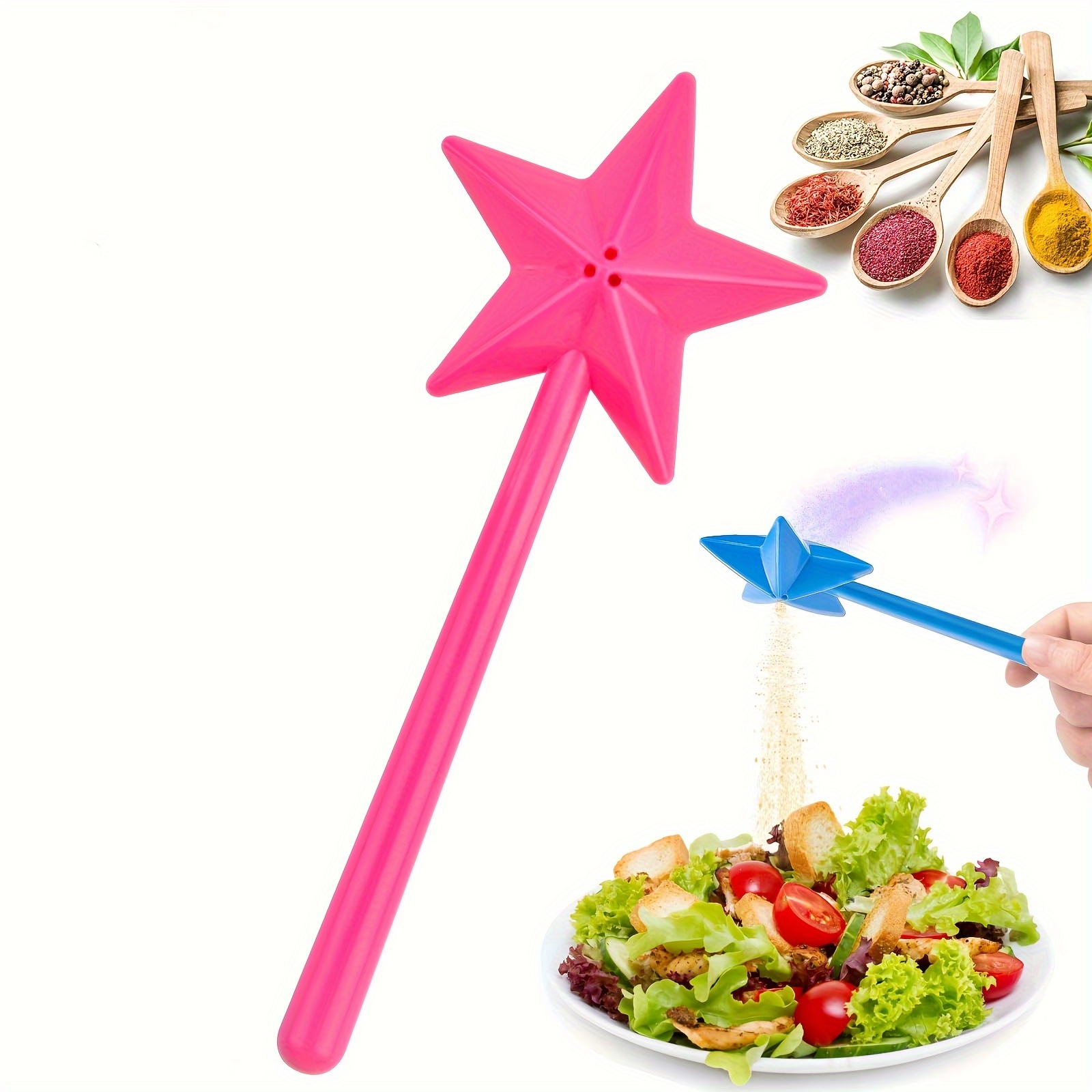 Christmas Fun Magic Wand Salt And Pepper Shakers Party Magic - Temu