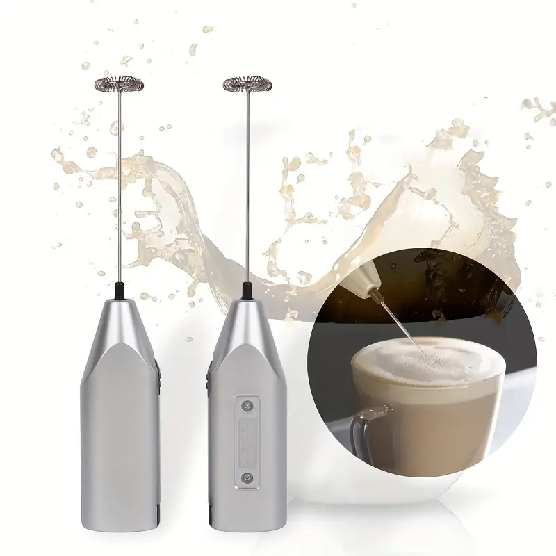 Milk Frother Handheld Stainless Steel Milk Frother Foaming Blender Espresso  Cappucino Latte Maker Battery Operated Beater Stirrer (battery Not  Included) Kitchenware, Kitchen Accessories Kitchen Stuff Small Kitchen  Appliance - Temu