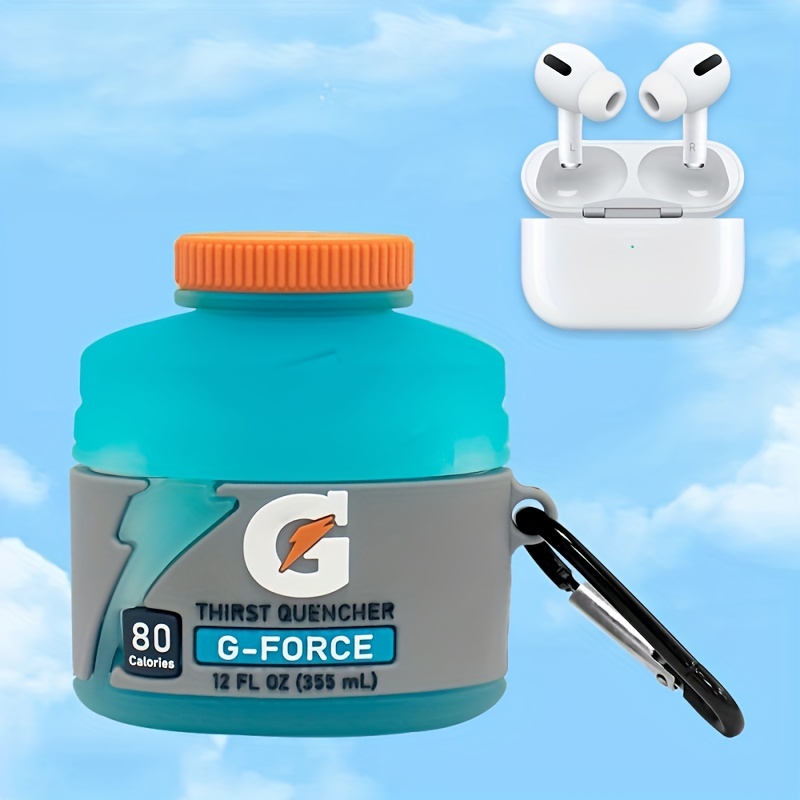 3d Cute Funny Drink Designer Soft Silicone Earphone Protective