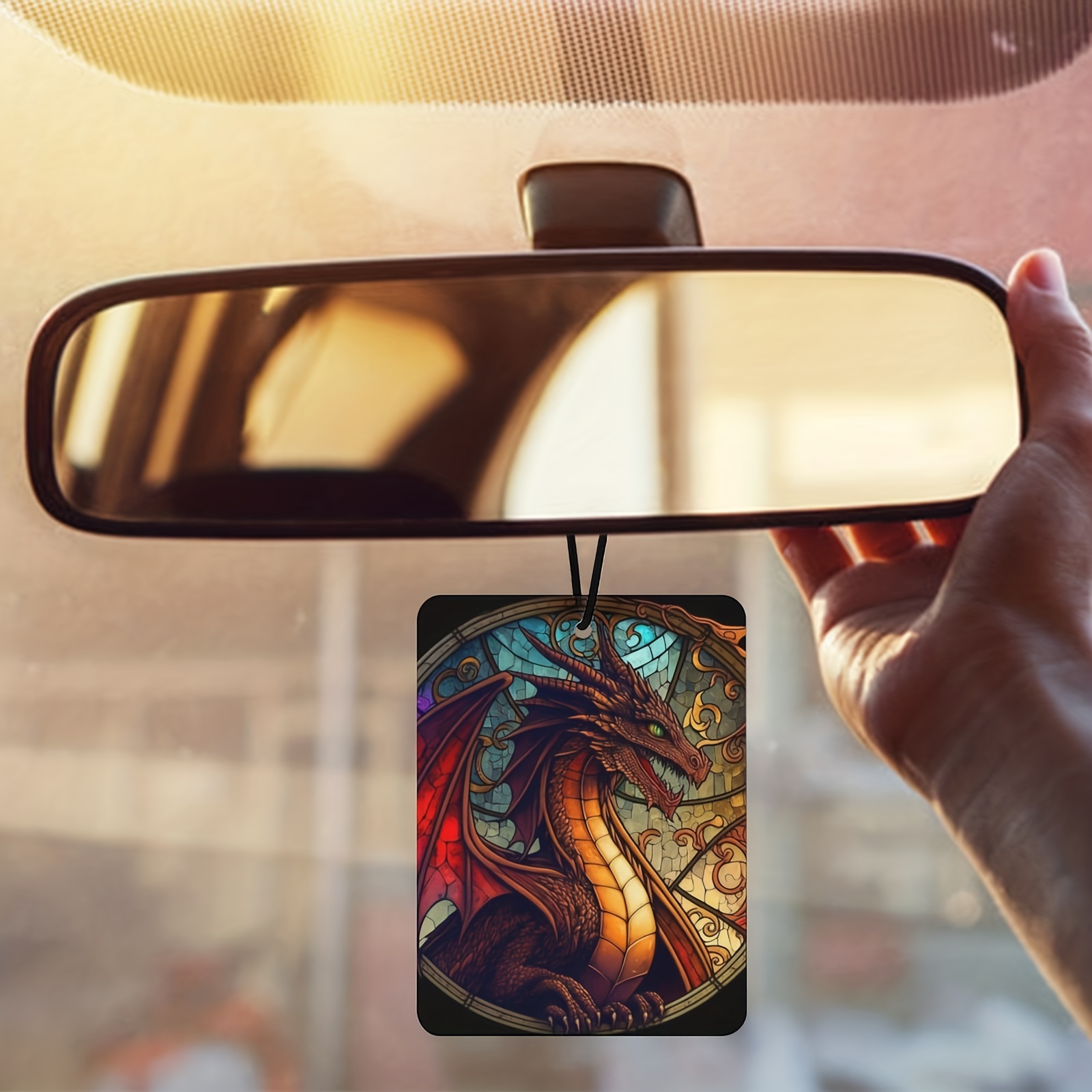 Car Air Fresheners - Car Rear View Mirror Pendant - Car Aromatherapy Tablet  - Long Lasting Scent - For Men And Women - Cool Dragon - Temu