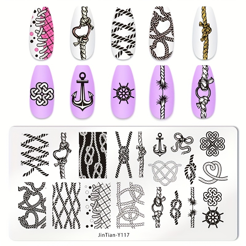 Stainless Steel Nail Stamping Plates Image Stamp Template Nail Art Decoration
