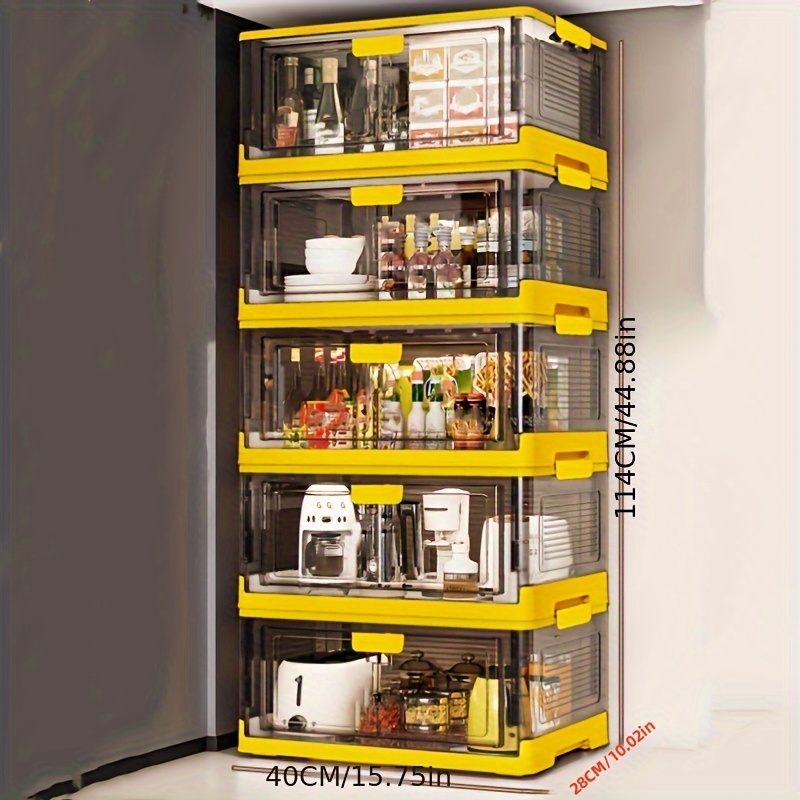 Cabinet Storage Box With Pulley Under Sink Sundries - Temu