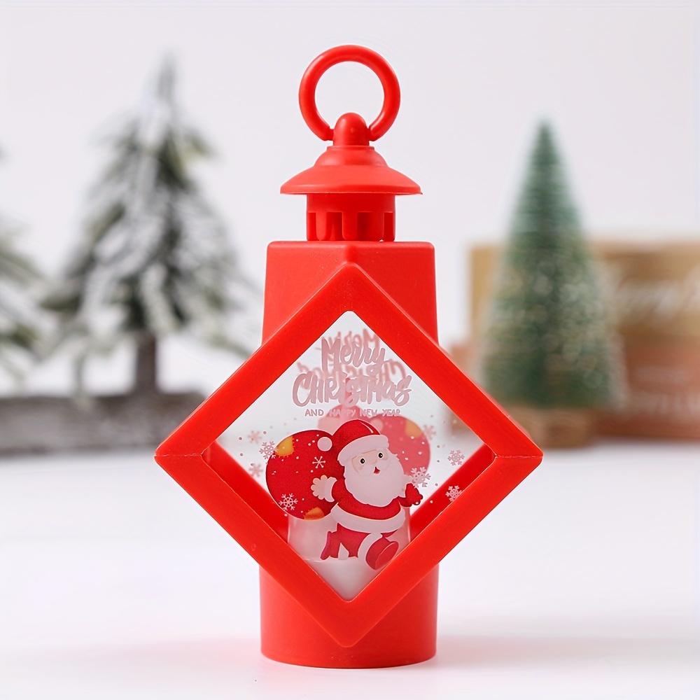 Christmas House Lantern Decorative Lights, Vintage Hanging Led Small Candle  Lanterns Gifts For Indoor,outdoor,party Snowman Santa Claus Decoration -  Temu