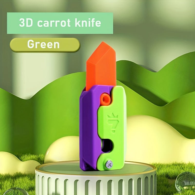 2023 Hot Sell 3D Printing Gravity Knife Card Small Carrot