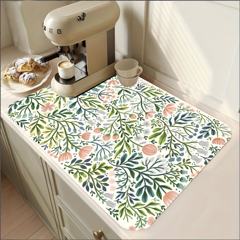 Mat Pad Drying kitchen drain mat Super Absorbent Placemat Tableware Bottle;