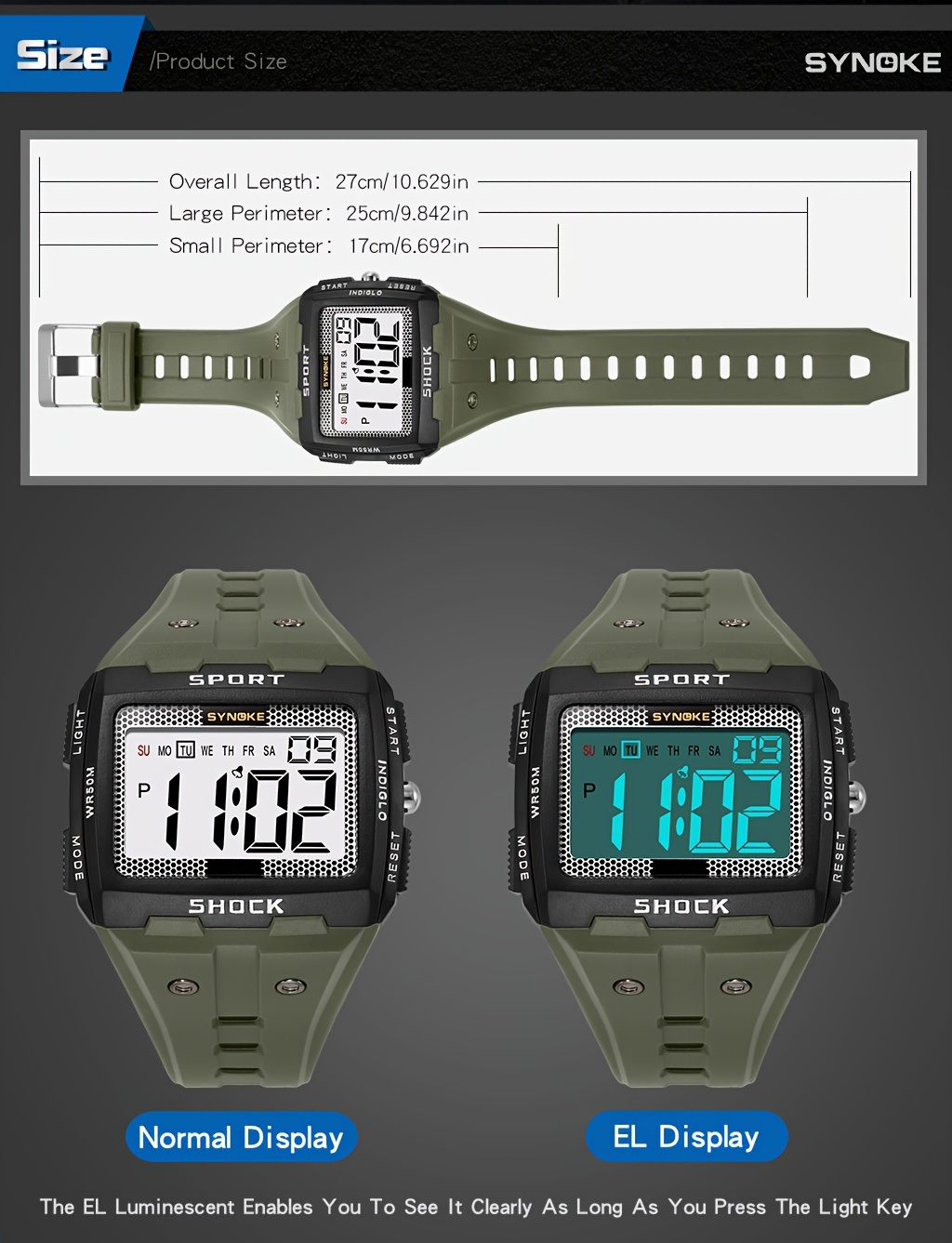 Small men's digital on sale watch